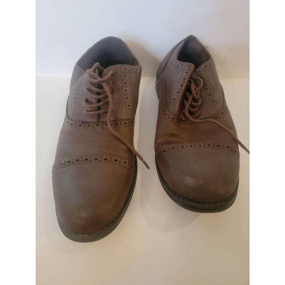 Steve Madden Men\'s Brown Leather M Frontt Lace Up Oxford Shoes Size 8.5 main image 5